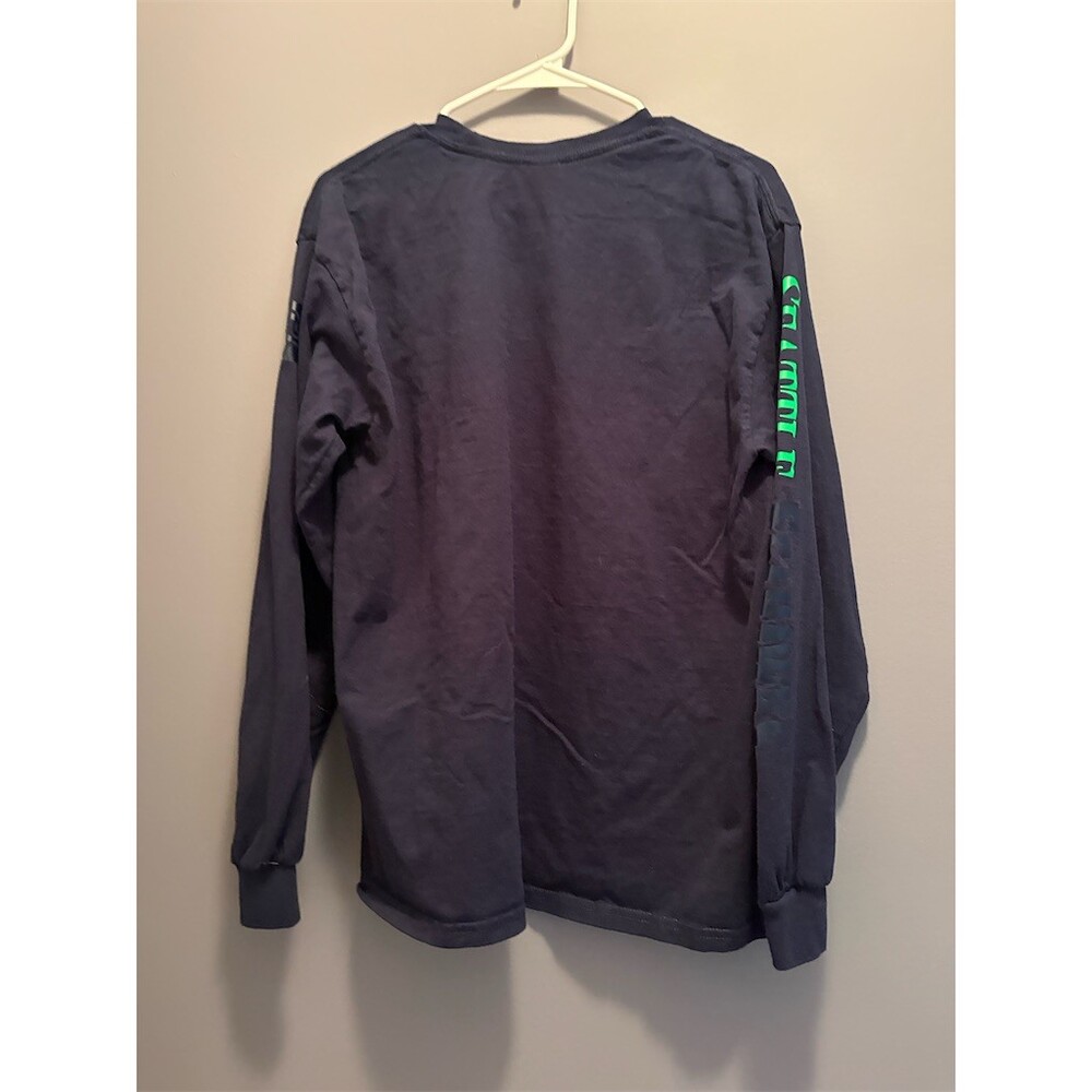 Gildan Seattle Seahawks GO Seahawks Graphic Long Sleeve Crewneck T-Shirt Unisex - Picture 5 of 9